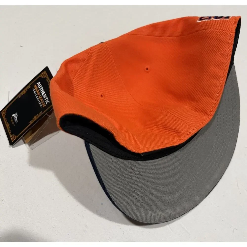 Detroit Stars Orange Headgear Classic Fitted Hat Size 7 1/2 NWT With Hat Pin